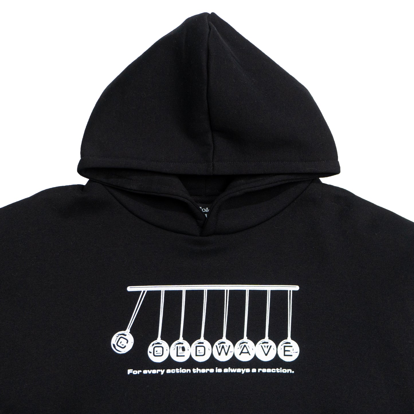 Cold Wave Newton's Cradle Hoodie Black