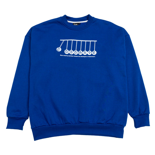 Cold Wave Newton's Cradle Sweatshirt Blue