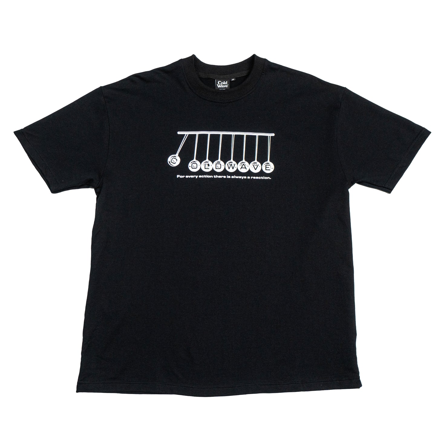 Cold Wave Newton's Cradle T-Shirt Black