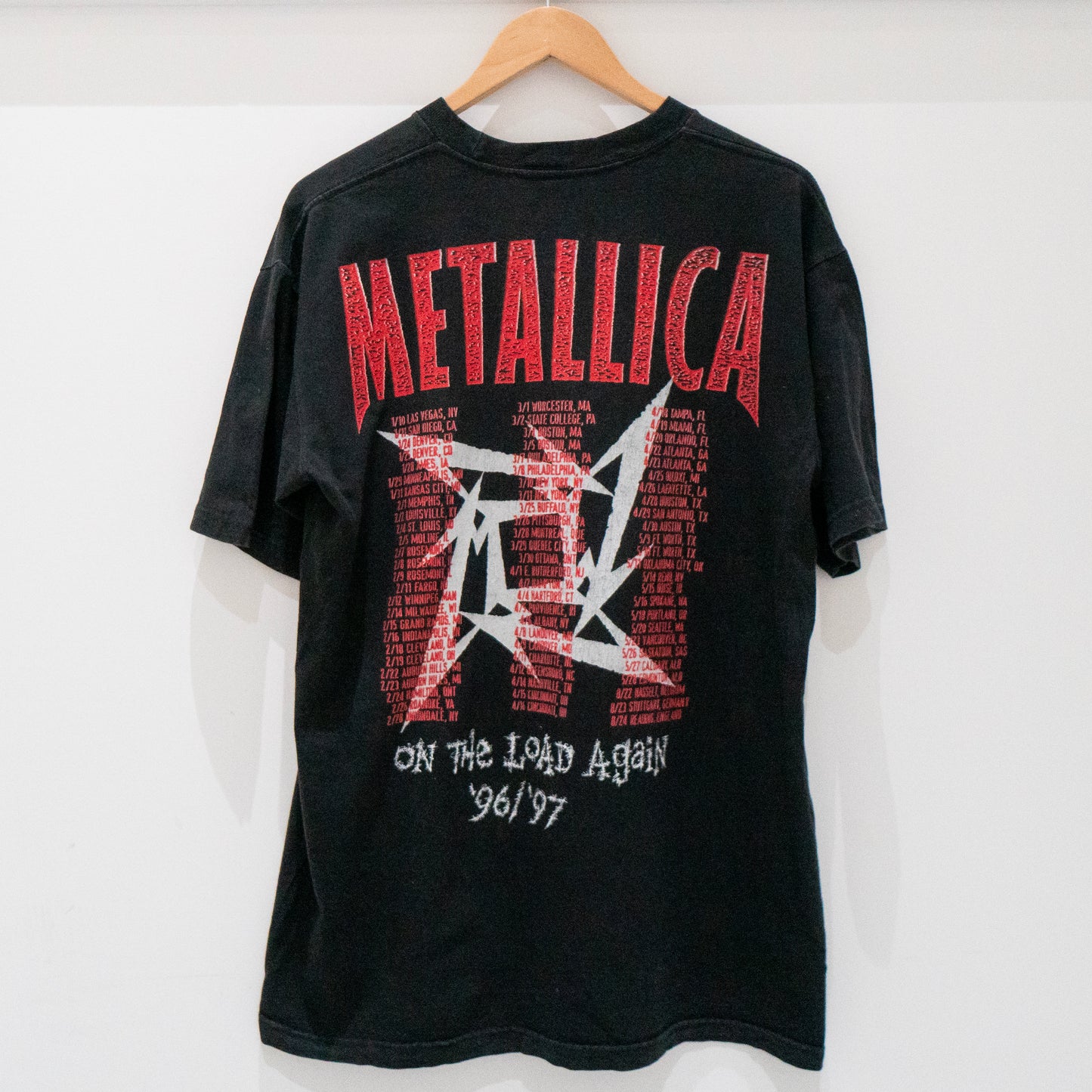 1996 Metallica Load Tour T-Shirt Large