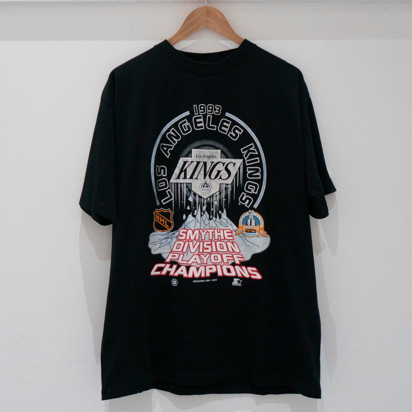 1993 LA Kings 'Playoff Champs' T-Shirt XL