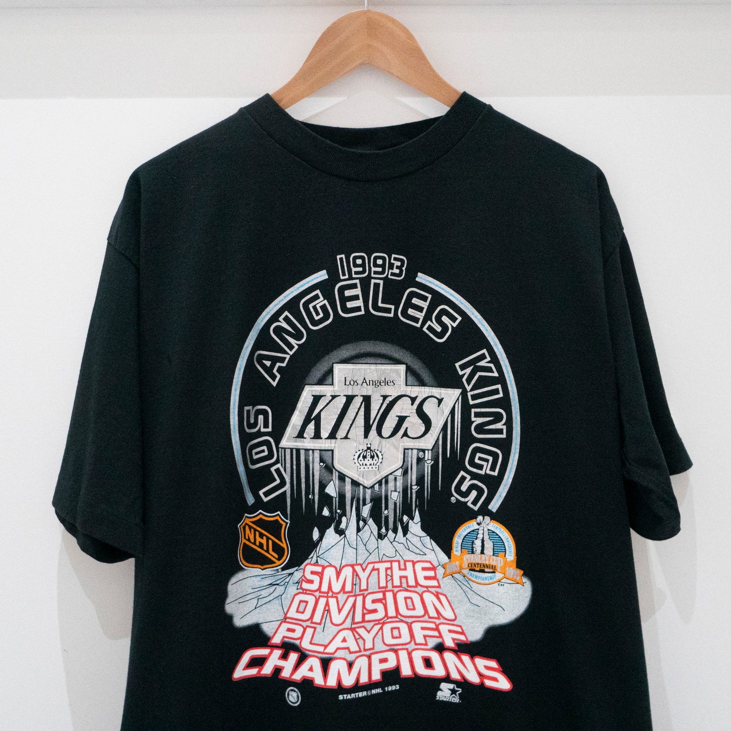 1993 LA Kings 'Playoff Champs' T-Shirt XL