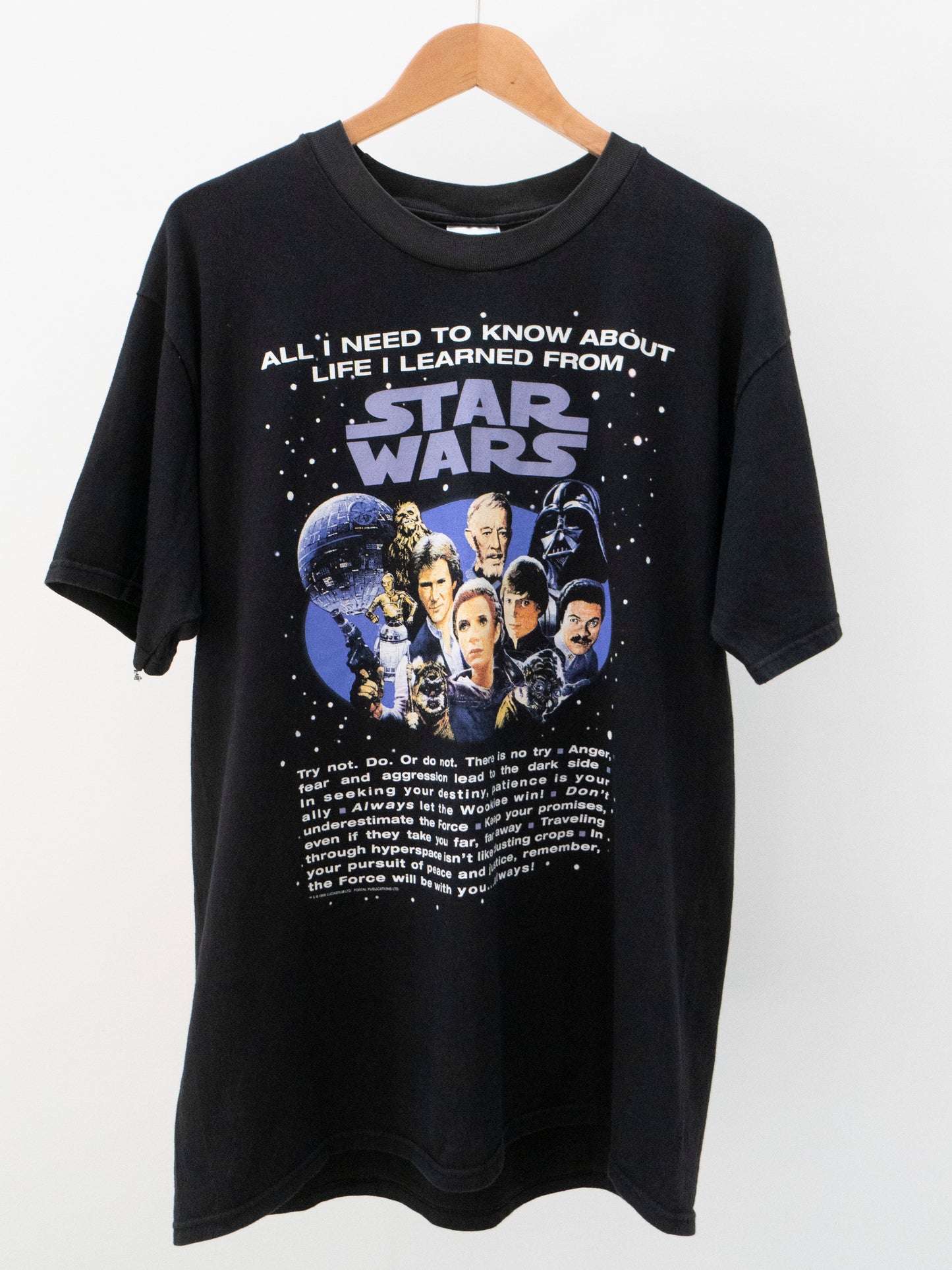 1996 Star Wars 'Life..' T-Shirt Large