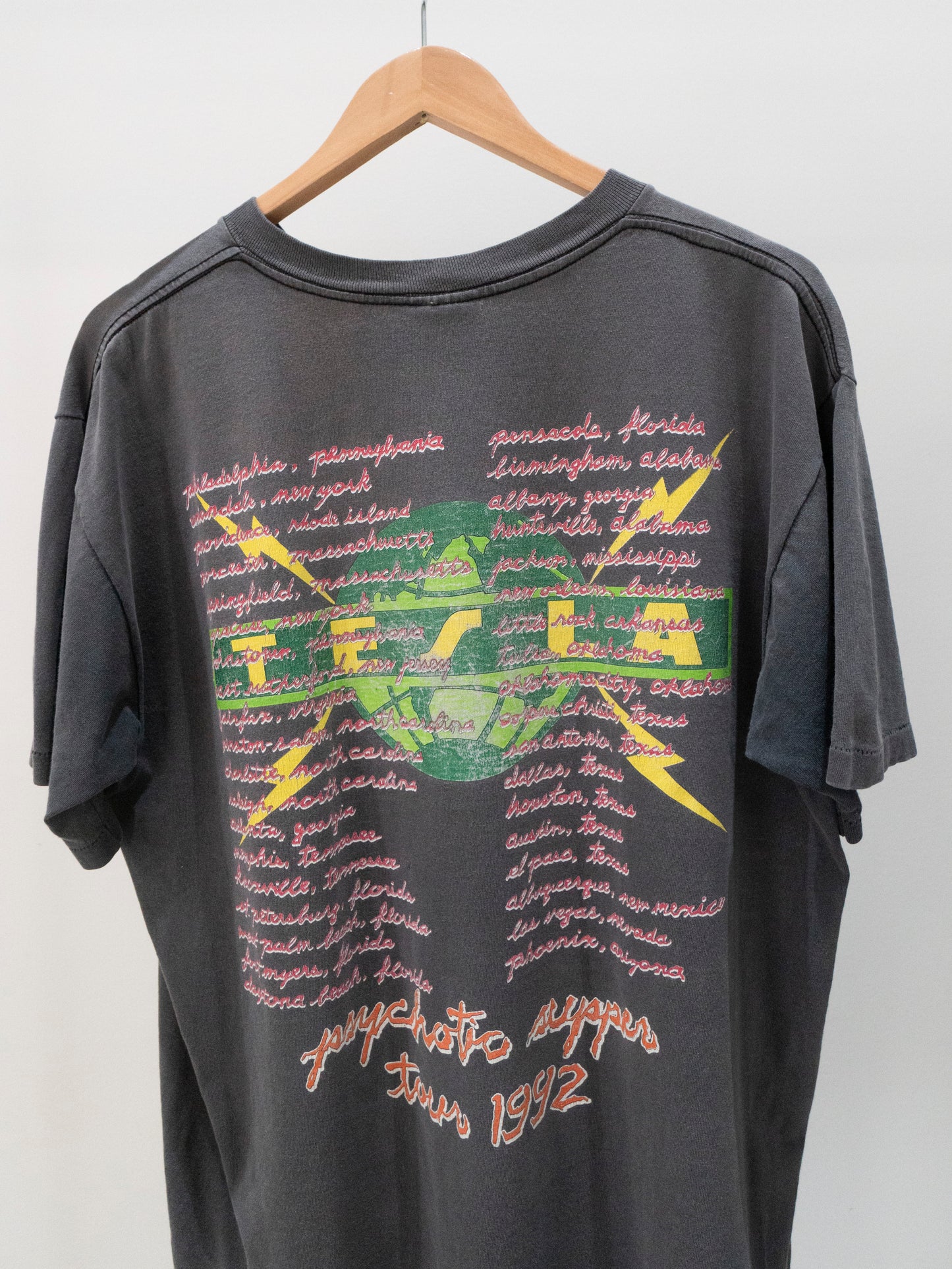 1992 Tesla 'Psychotic Supper Tour' T-Shirt XL