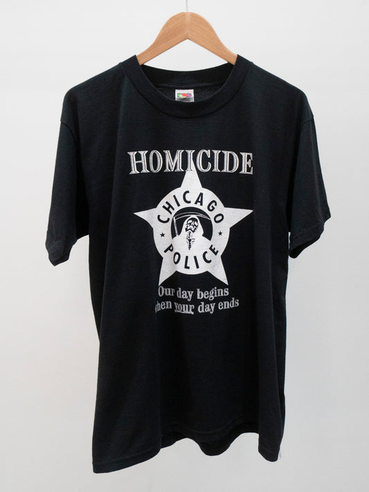 90's Chicago Police Homicide Department T-Shirt Large