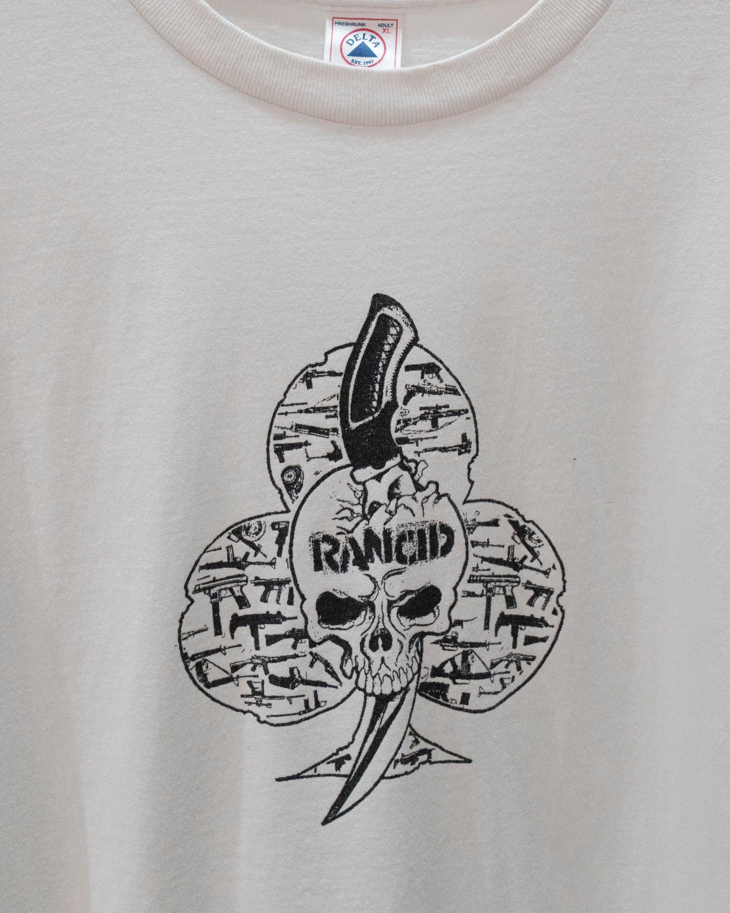 90's Rancid 'Skull and Guns' T-Shirt XL
