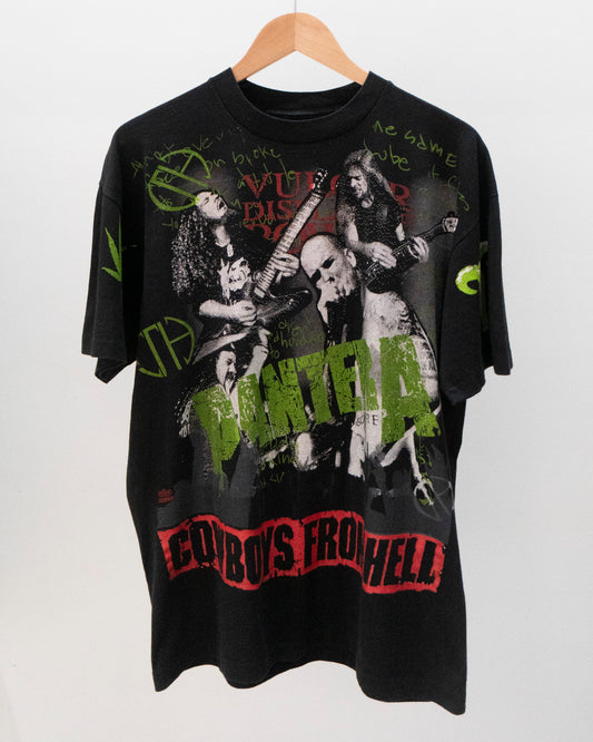 1992 Pantera 'Vulgar Display Of Power' All Over Print T-Shirt Large