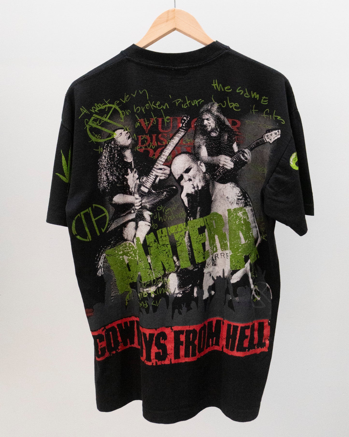1992 Pantera 'Vulgar Display Of Power' All Over Print T-Shirt Large