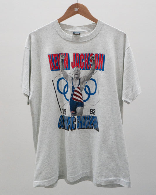 1992 Kevin Jackson 'Olympic Champion' T-Shirt XL
