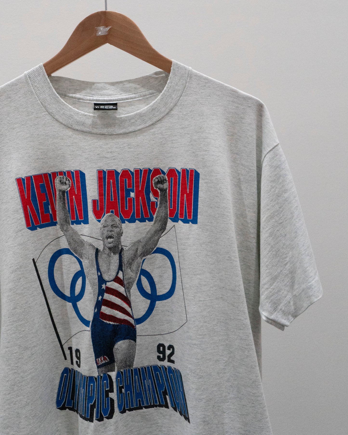 1992 Kevin Jackson 'Olympic Champion' T-Shirt XL