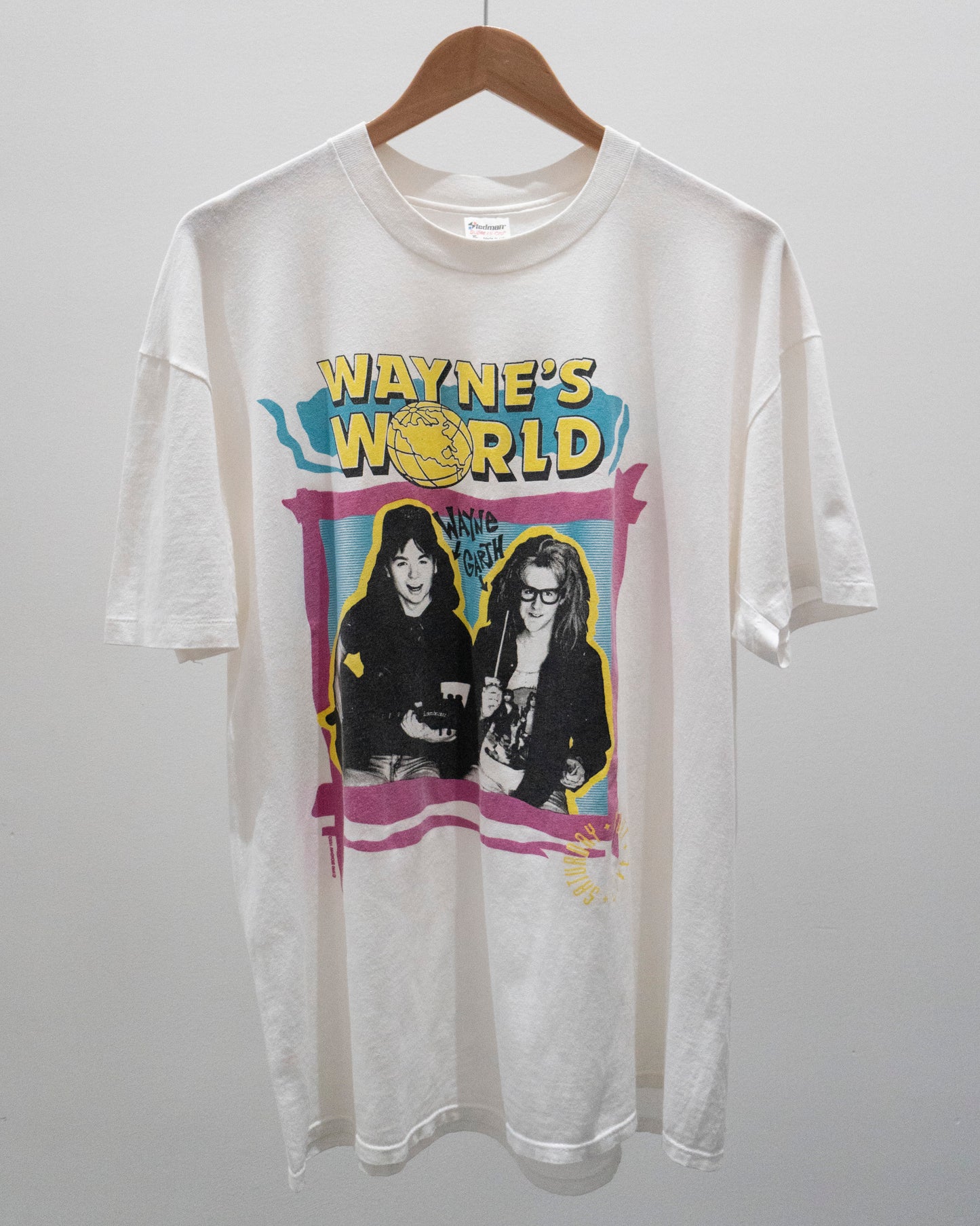 1990 Waynes World 'Saturday Night Live' T-Shirt XL