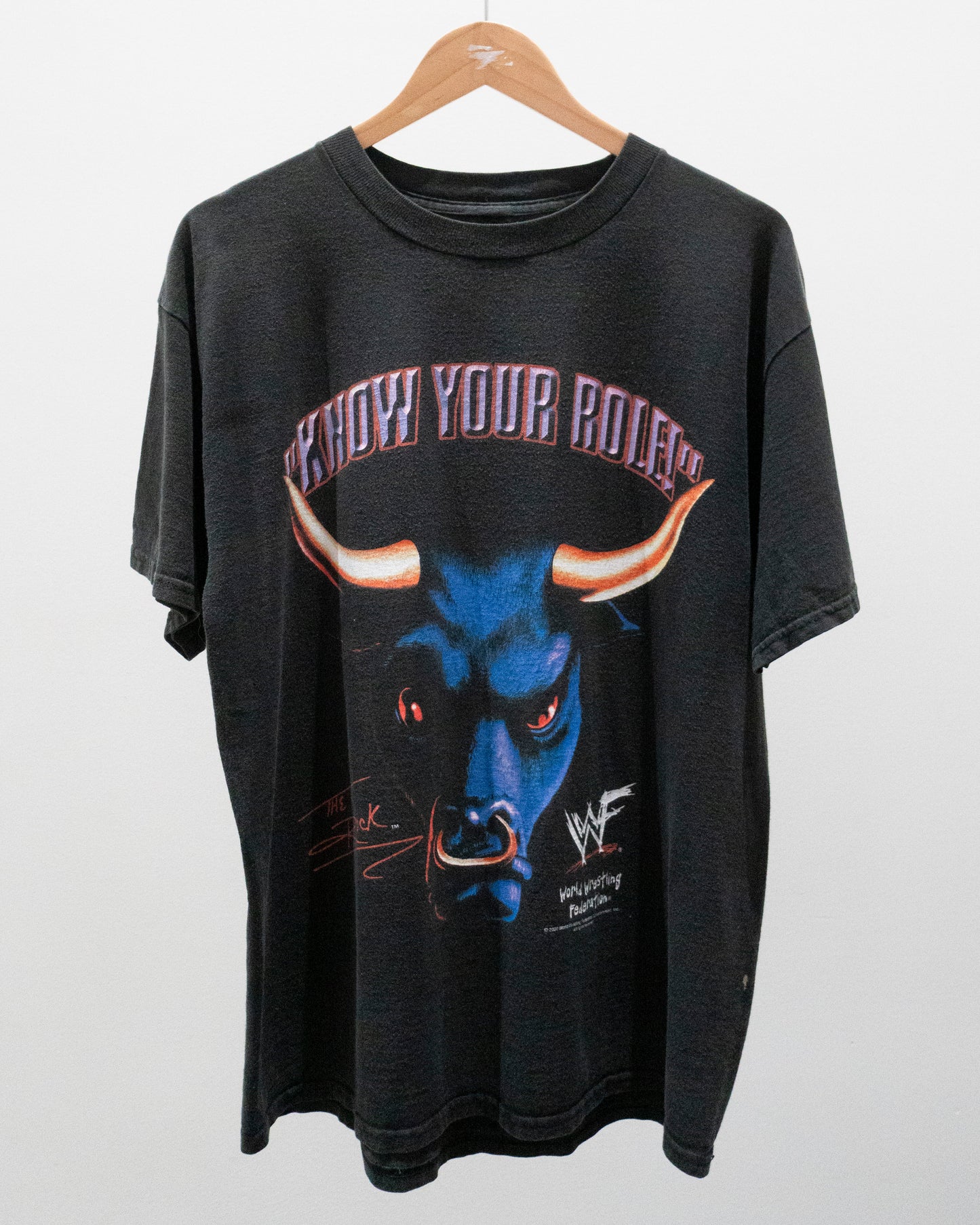 2000 The Rock 'Know Your Role' T-Shirt Large