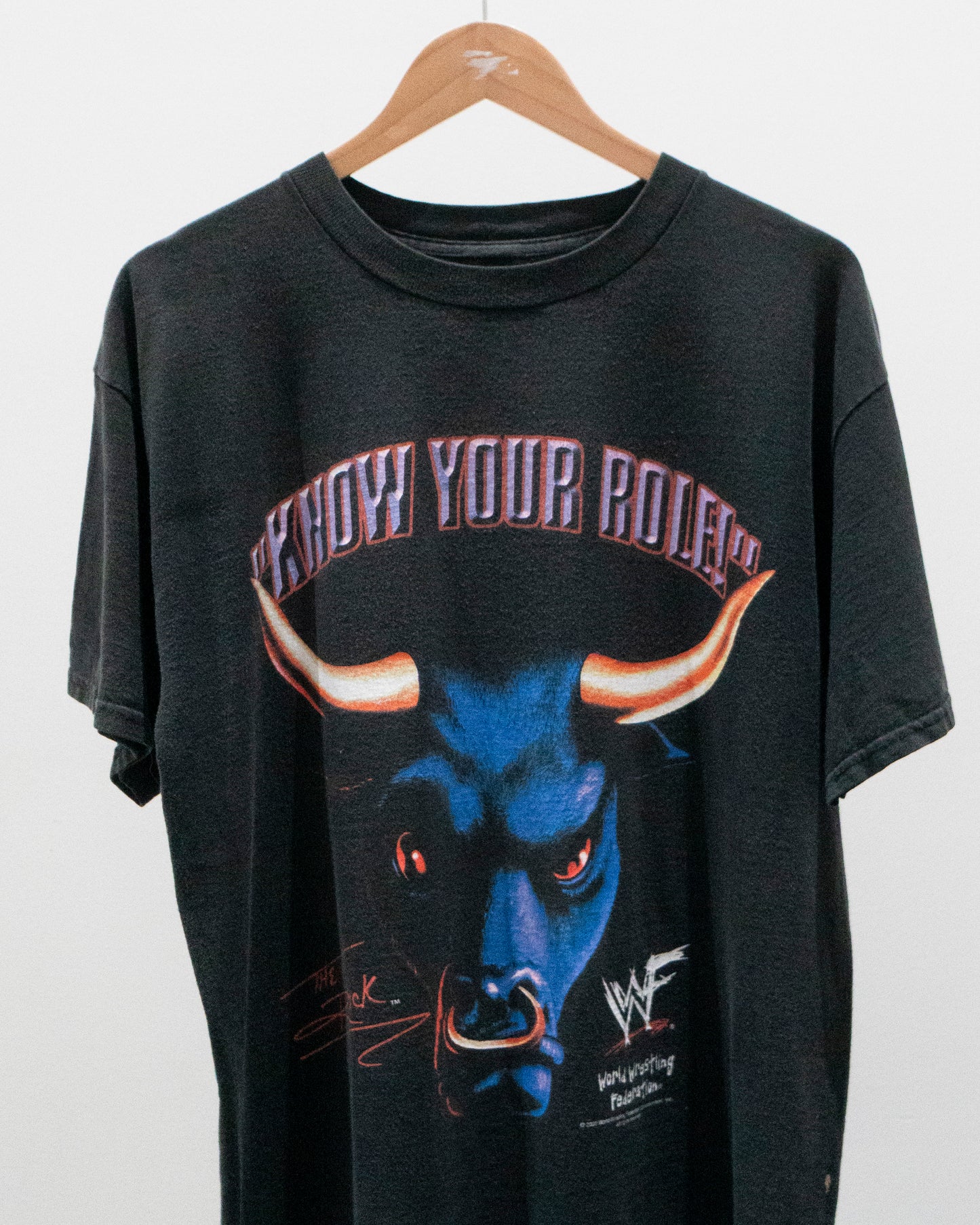 2000 The Rock 'Know Your Role' T-Shirt Large