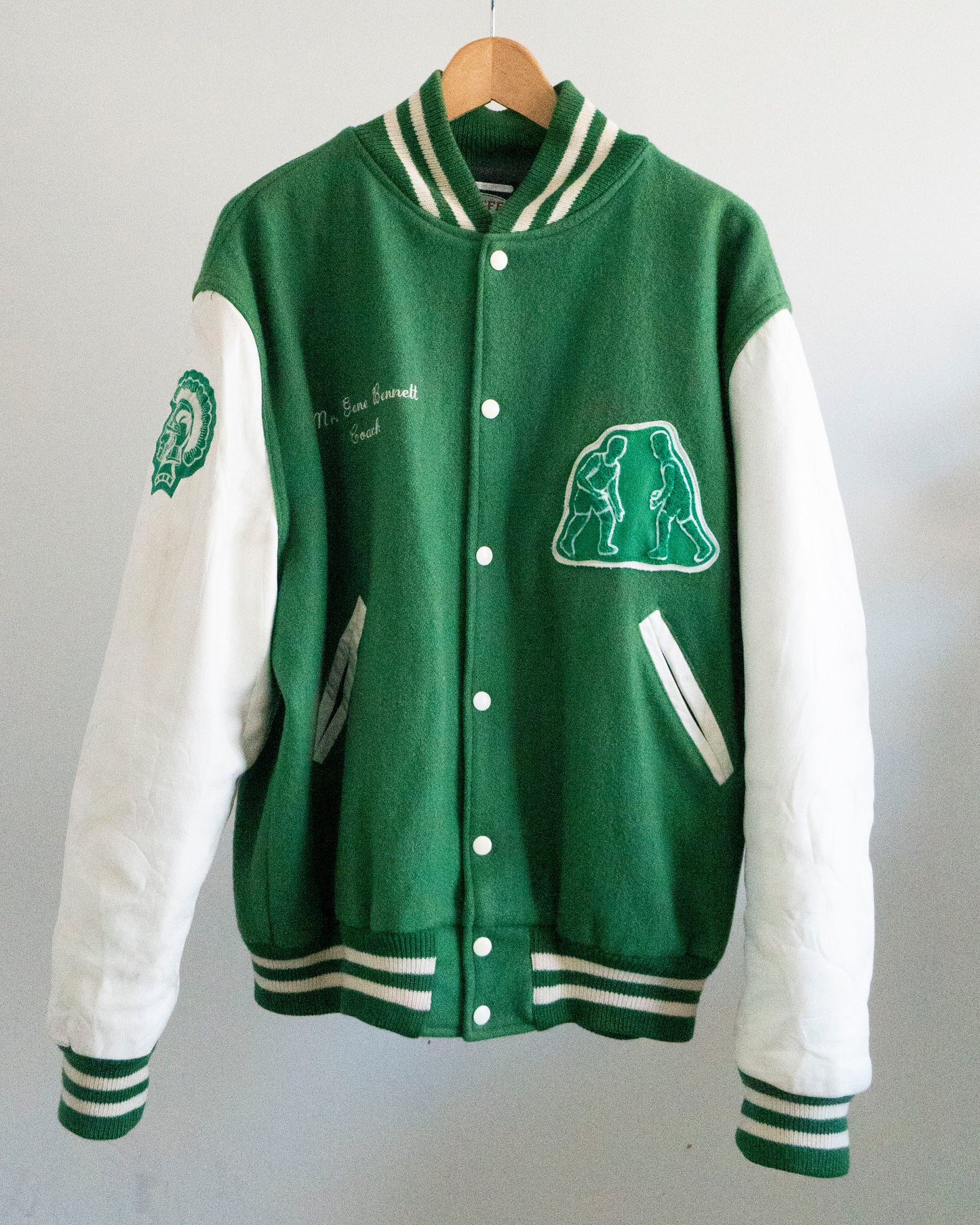 80's Ankara Trojans Wrestling Varsity Jacket XL