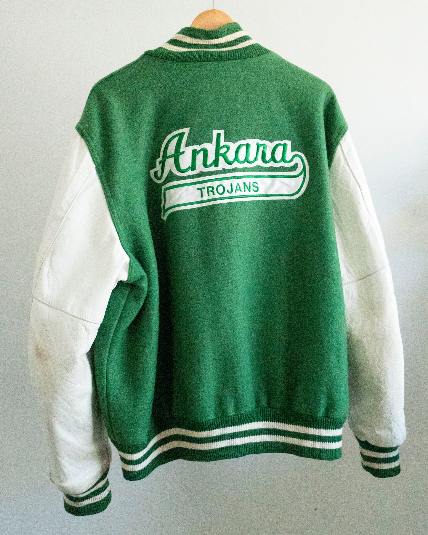 80's Ankara Trojans Wrestling Varsity Jacket XL