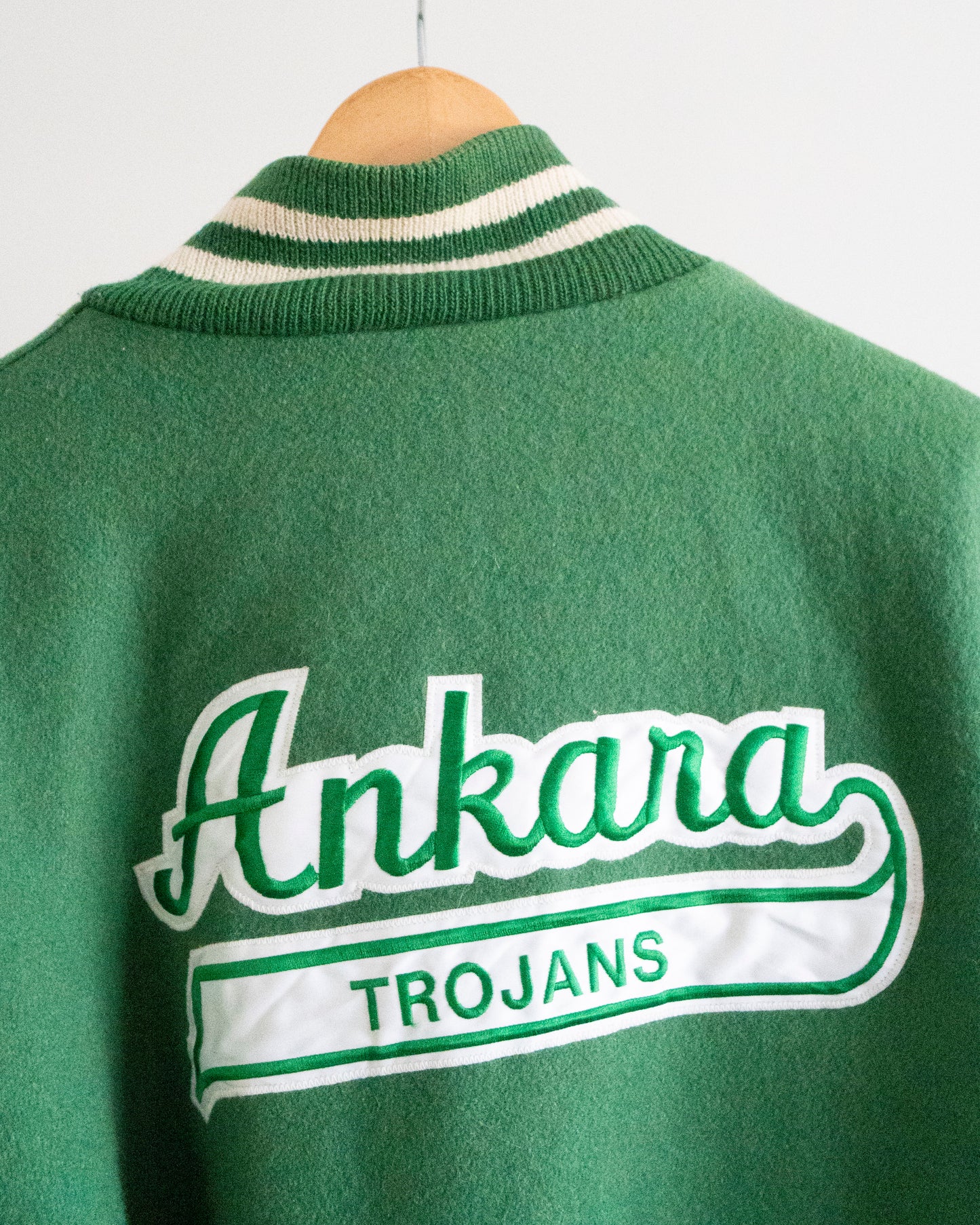 80's Ankara Trojans Wrestling Varsity Jacket XL