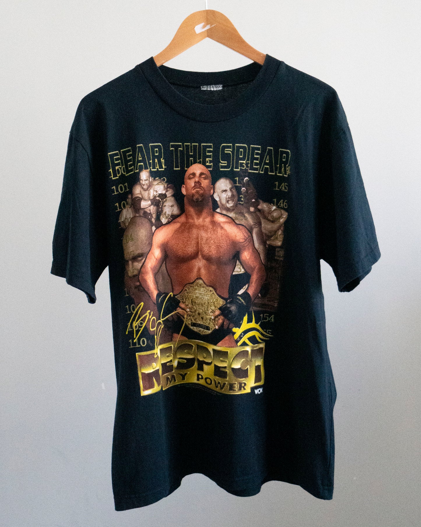 1998 Goldberg WCW 'Fear the Spear' T-Shirt XL