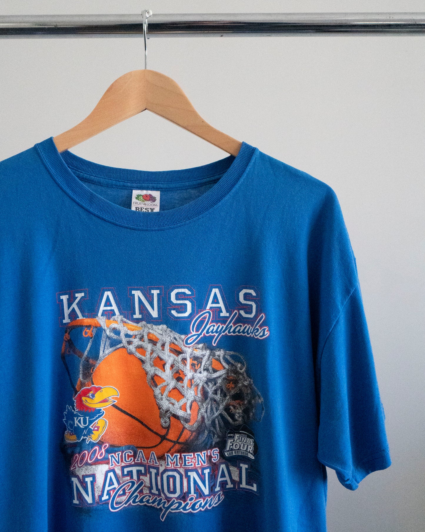 2008 Kansas Jayhawks NCAA Champions T-Shirt XL