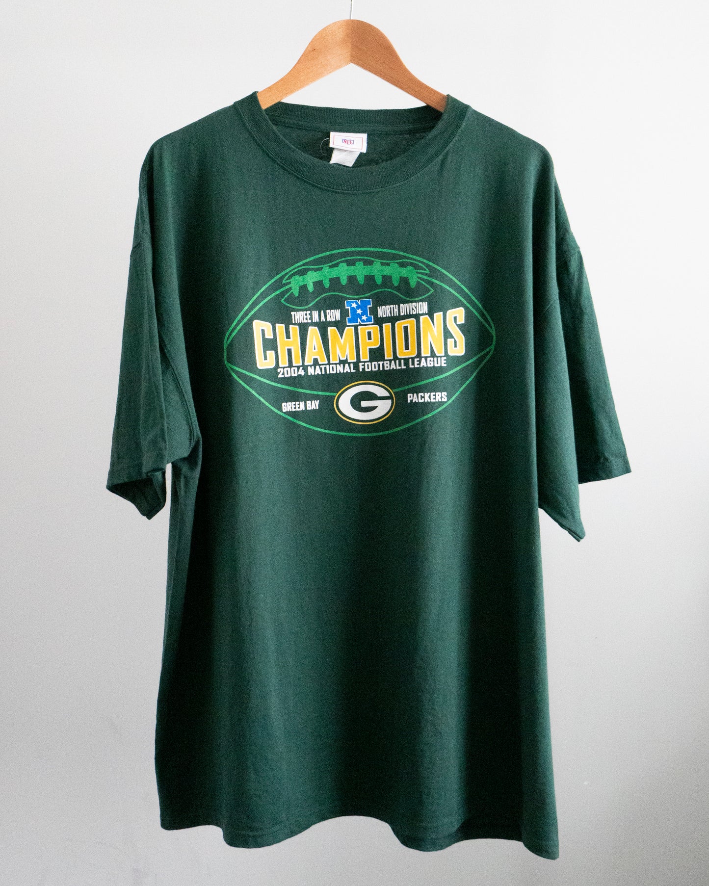 2004 Green Bay Packers 'North Div Champions' T-Shirt XL