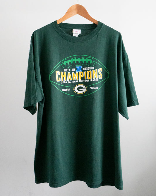 2004 Green Bay Packers 'North Div Champions' T-Shirt XL