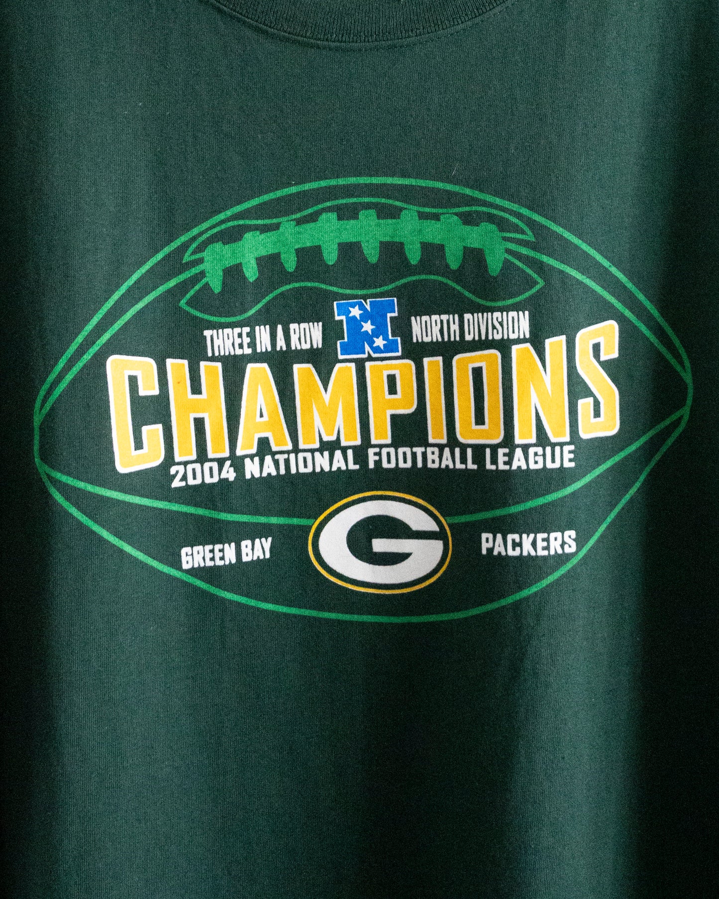 2004 Green Bay Packers 'North Div Champions' T-Shirt XL