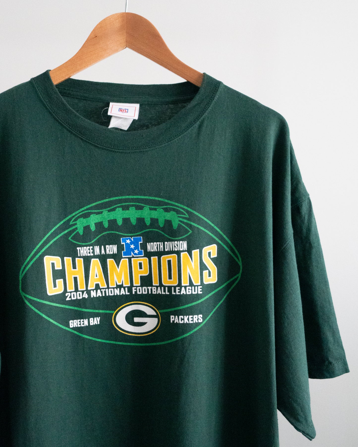 2004 Green Bay Packers 'North Div Champions' T-Shirt XL