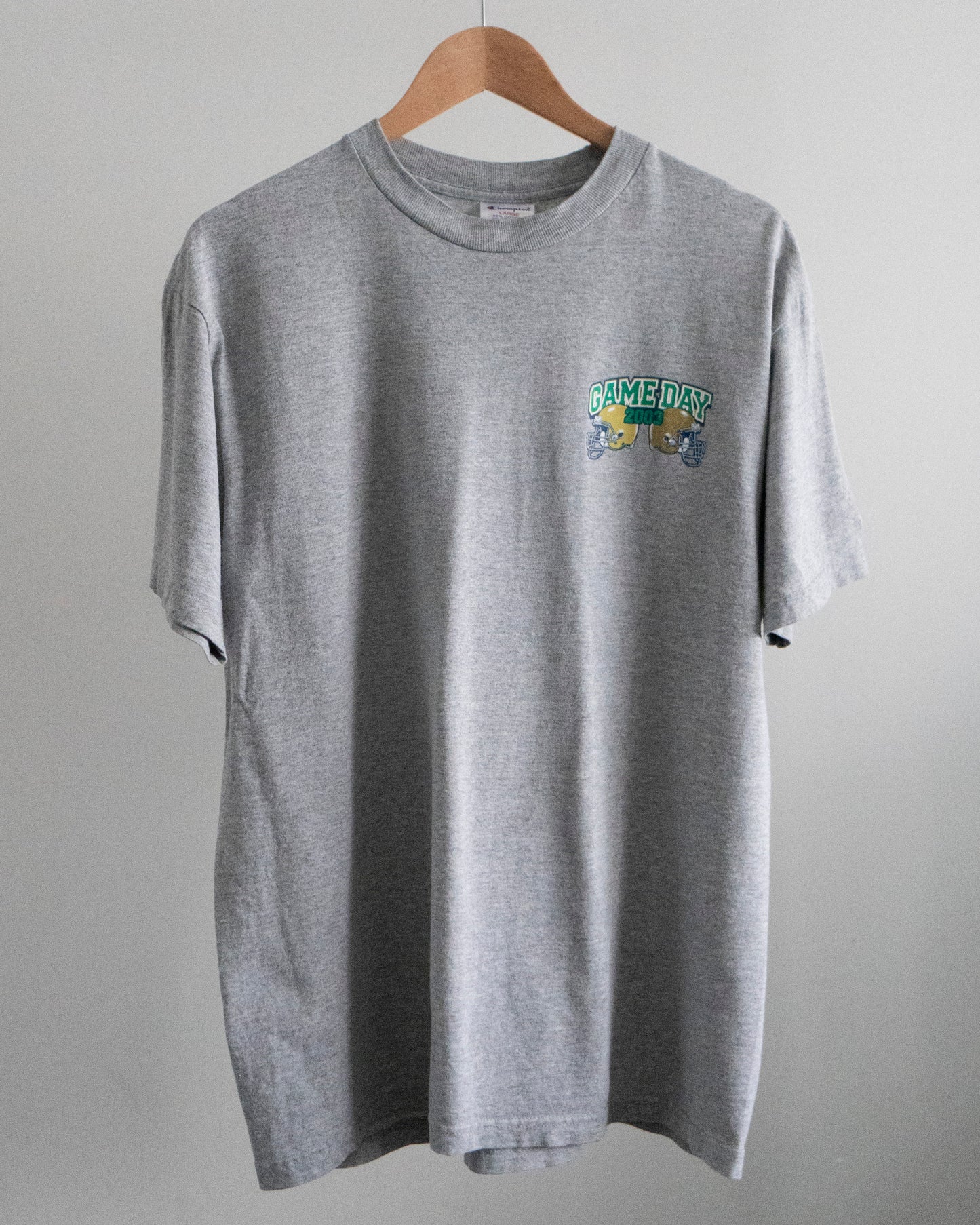 2003 Notre Dame 'Irish Football Game Day' T-Shirt Large