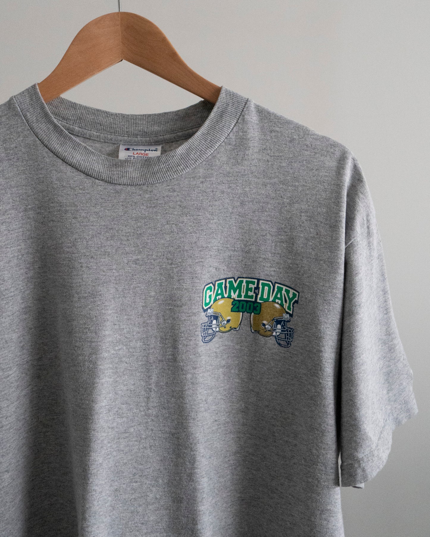 2003 Notre Dame 'Irish Football Game Day' T-Shirt Large