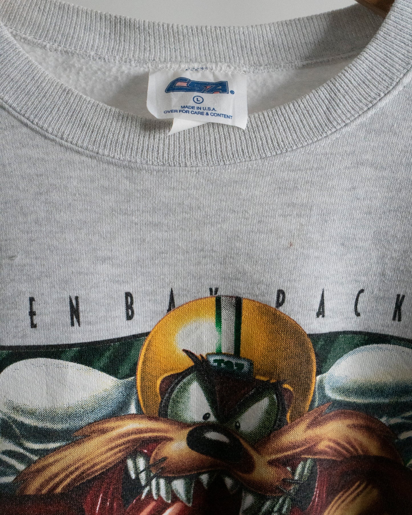 1997 Green Bay Packers 'Taz' Sweatshirt Large