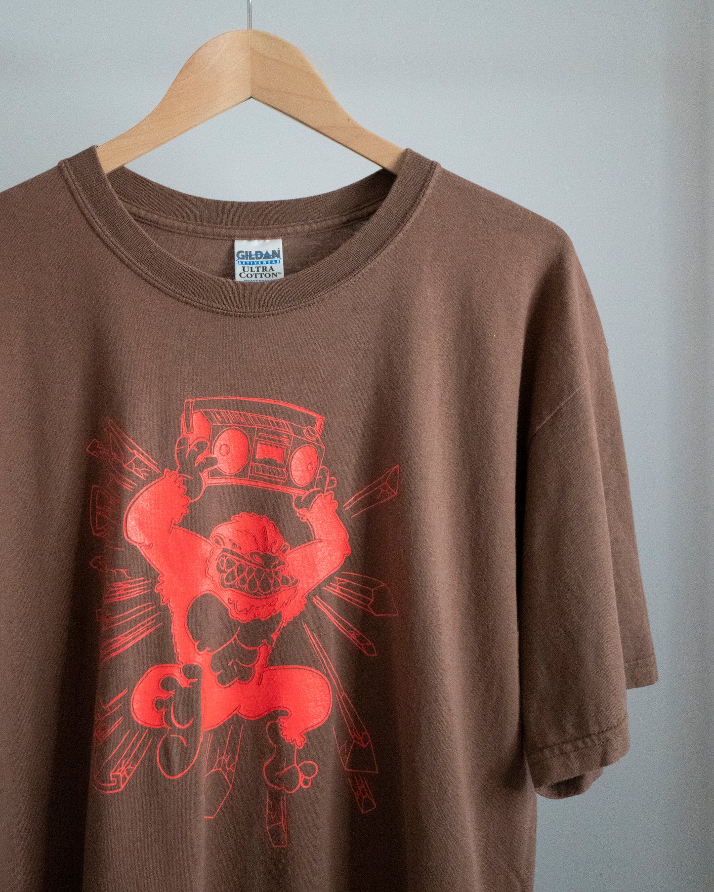 2000's Mental 'Boombox Ape' T-Shirt Large