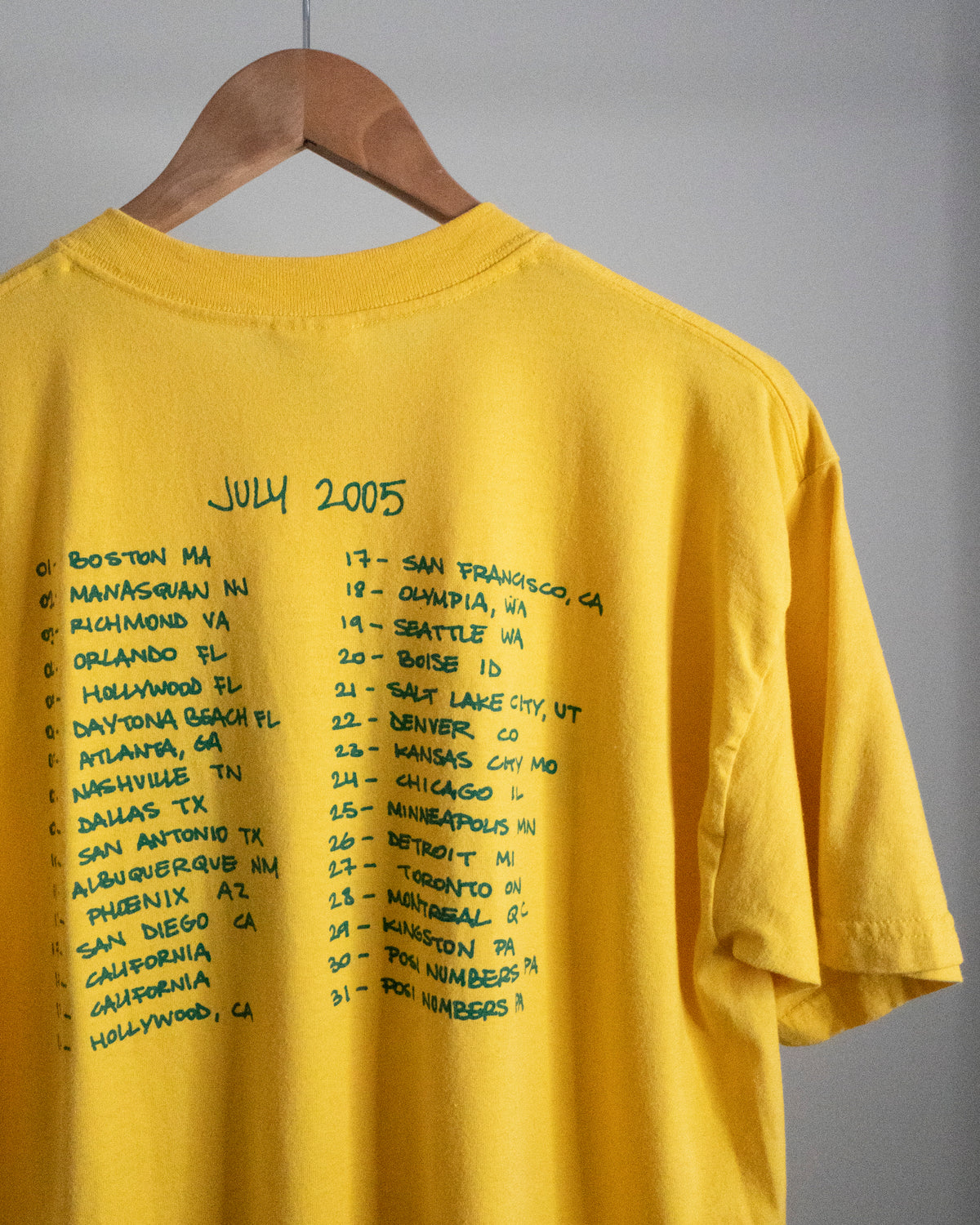 2005 Justice 'US Tour' T-Shirt Large