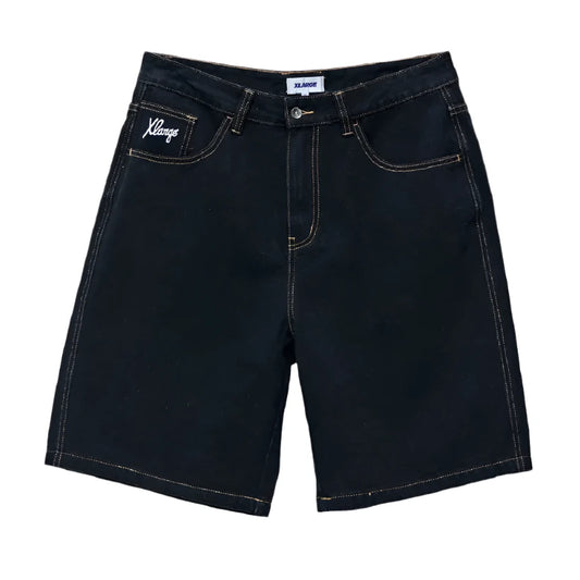 X-Large Dice Bull Denim Short Raw Black