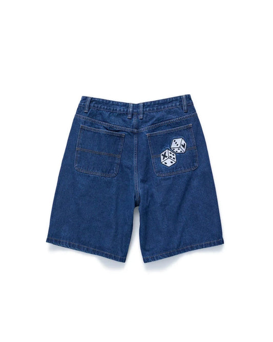 X-Large Dice Bull Denim Shorts Raw Indigo