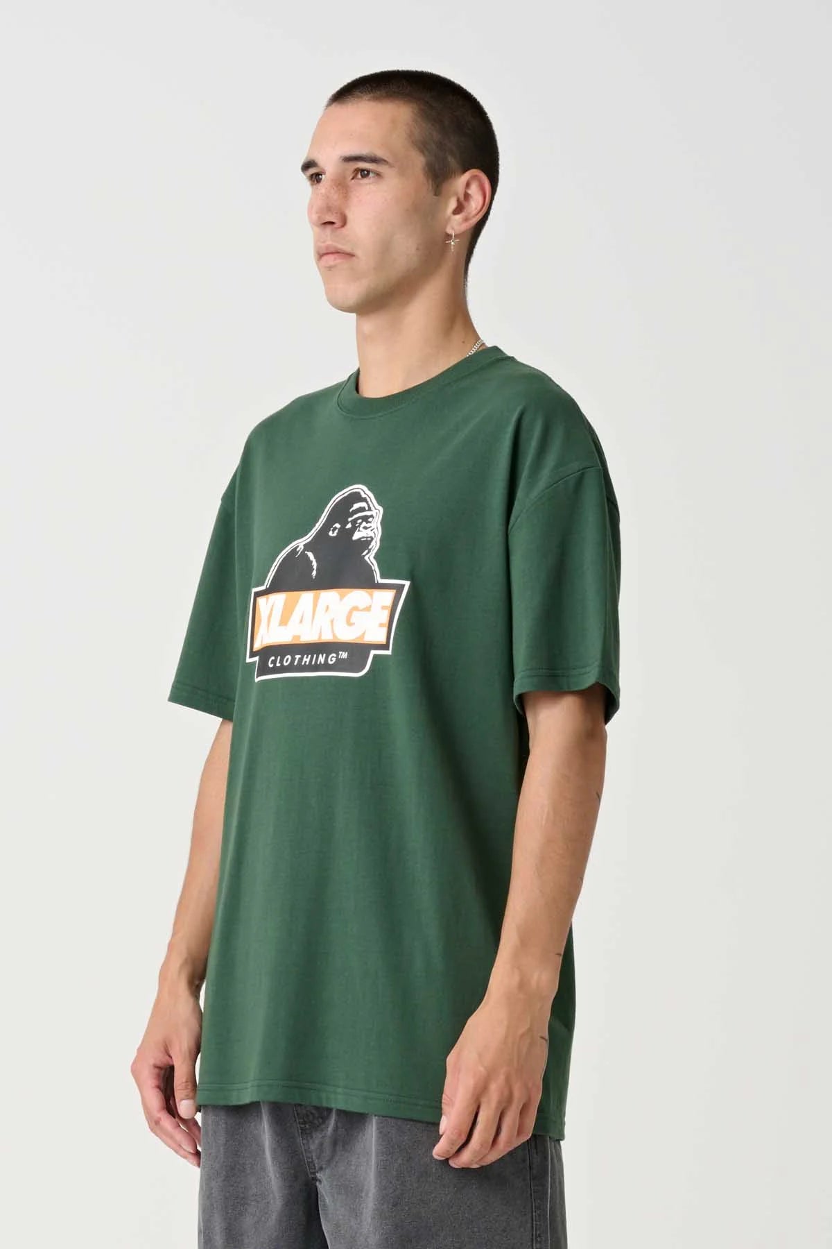 X-Large Slanted Logo T-Shirt Forest