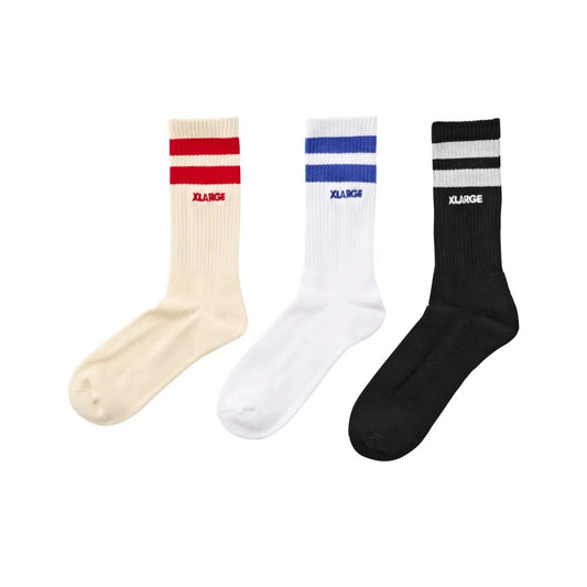 X-Large Stripe Sock 3 Pack