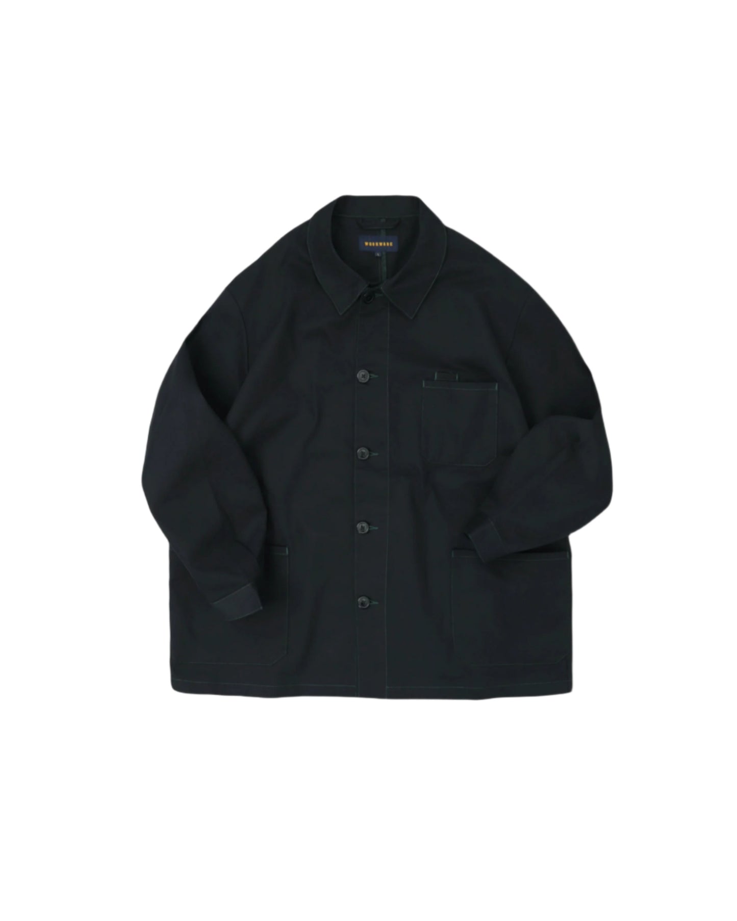 Workware Contrast Stitch Worker Jacket #705 Black