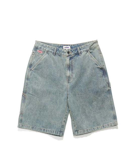 X-Large Denim Work Short Stained Blue