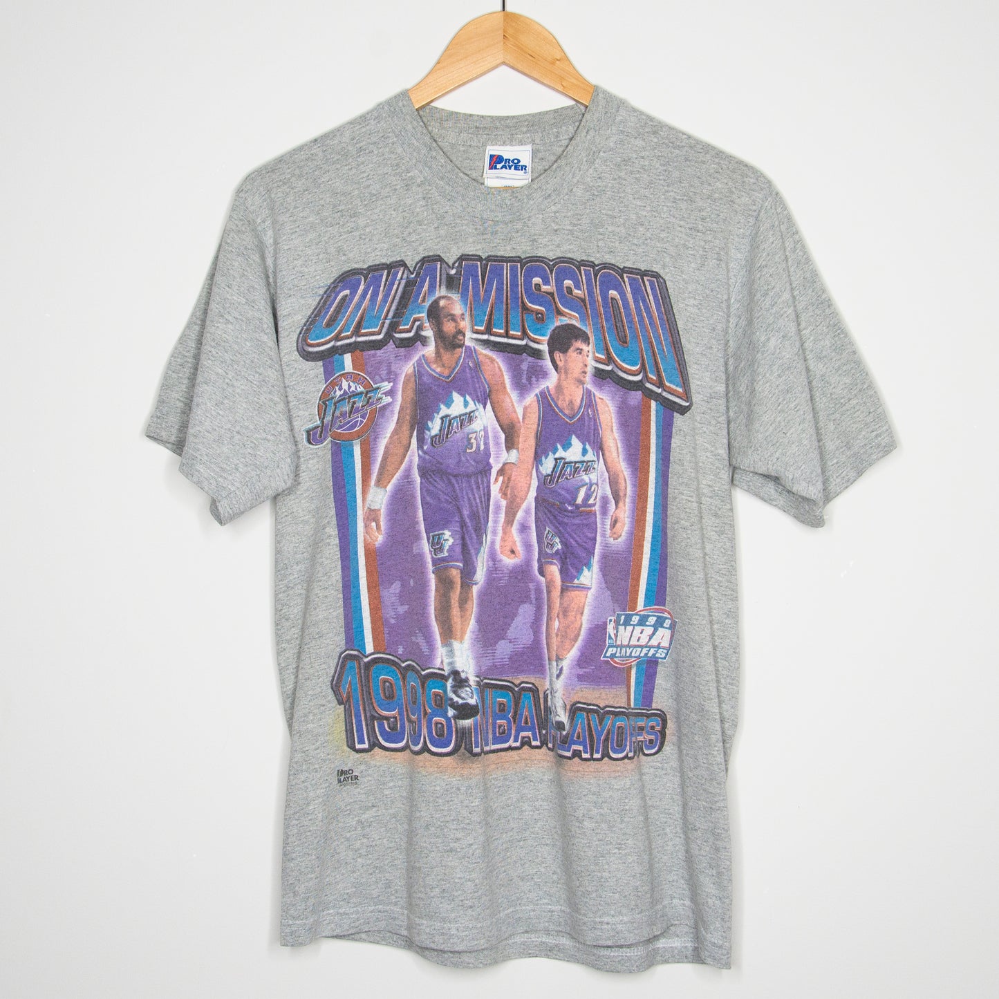 1998 Utah Jazz 'NBA Playoffs' T-Shirt S-M