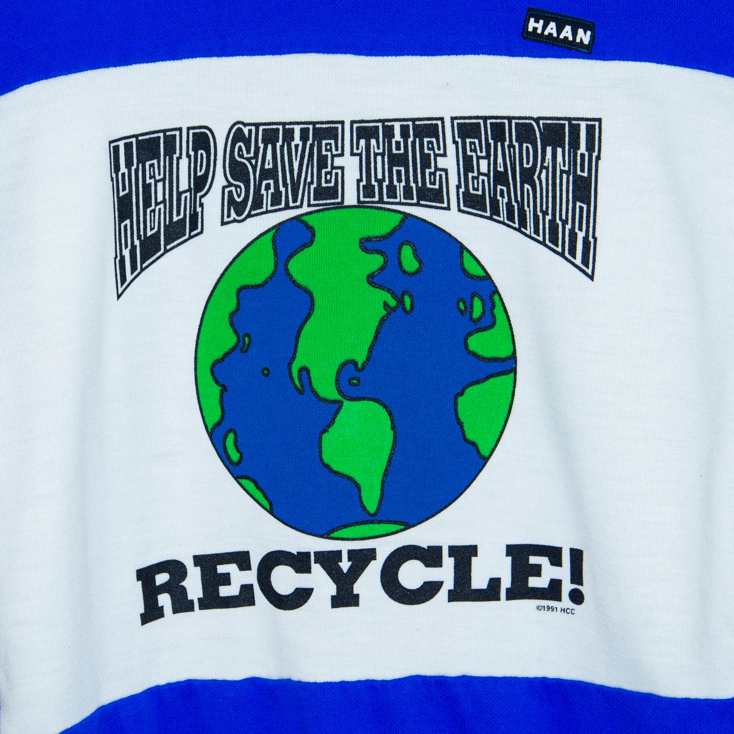 1991 Save The Earth 'Recycle' Sweatshirt Medium