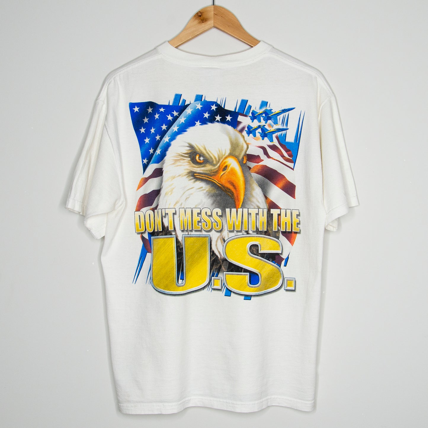 Vintage USA 'Don't Mess With The U.S' T-Shirt Large