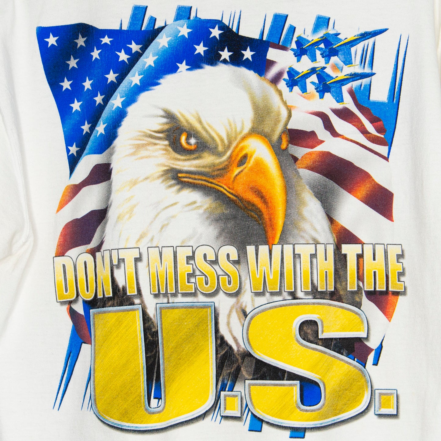 Vintage USA 'Don't Mess With The U.S' T-Shirt Large