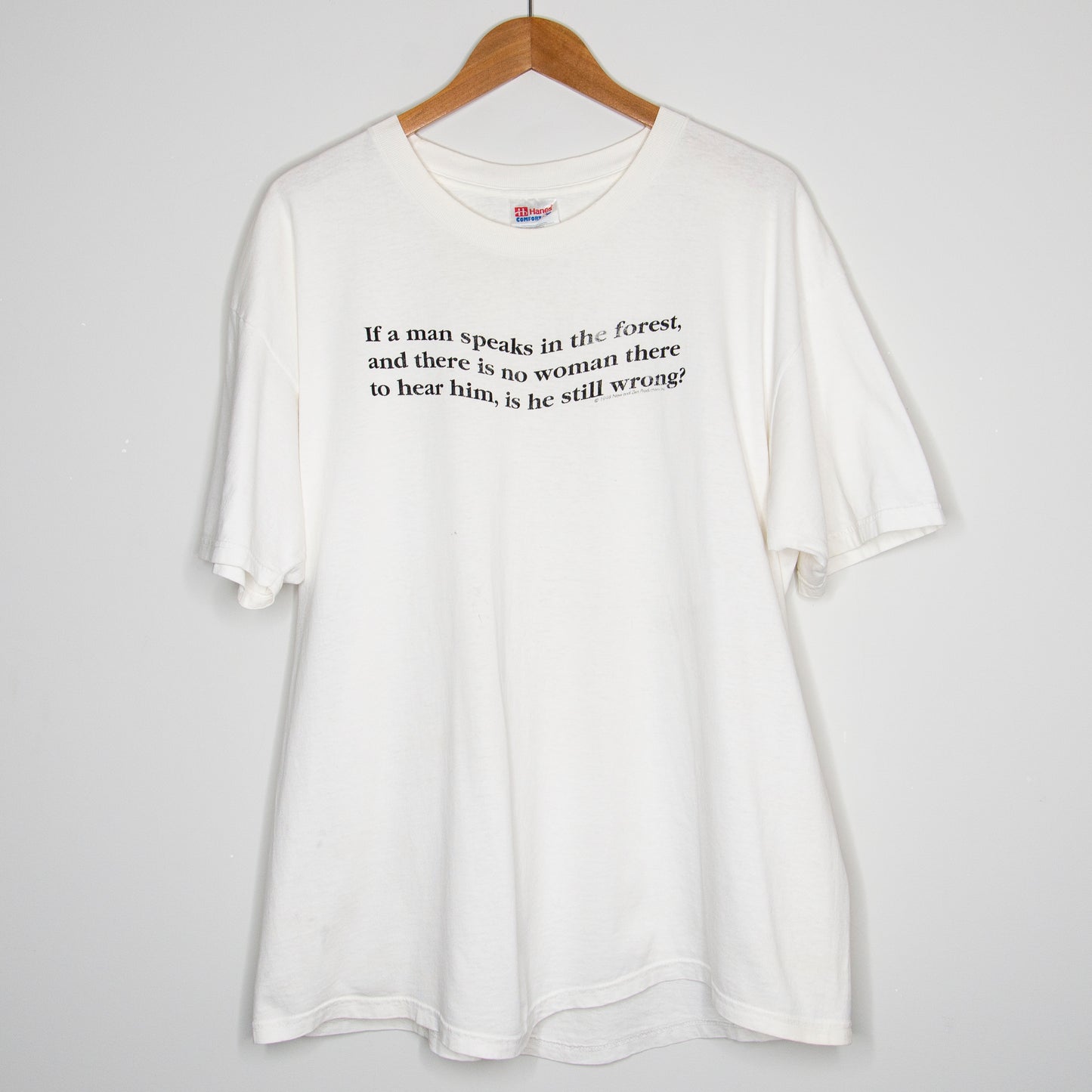 1998 'Man Speaks...' Parody T-Shirt XL