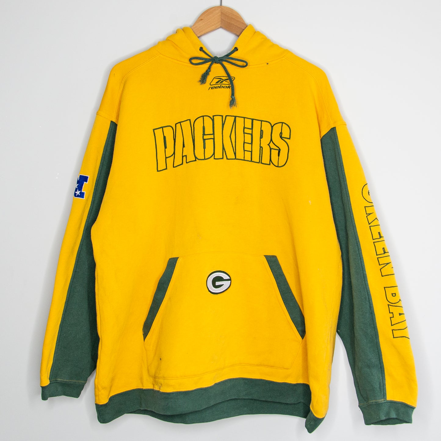 Vintage Green Bay Packers Reebok Hoodie XL