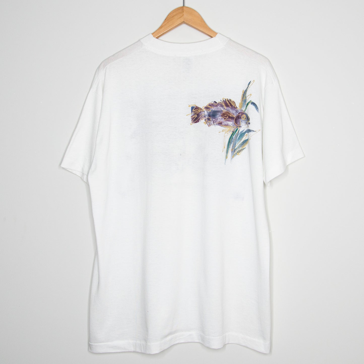 90's Mary Jane Fish Art T-Shirt XL