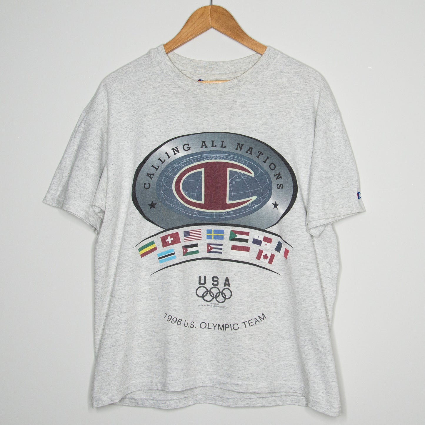 1996 Champion 'US Olympic Team' T-Shirt Large
