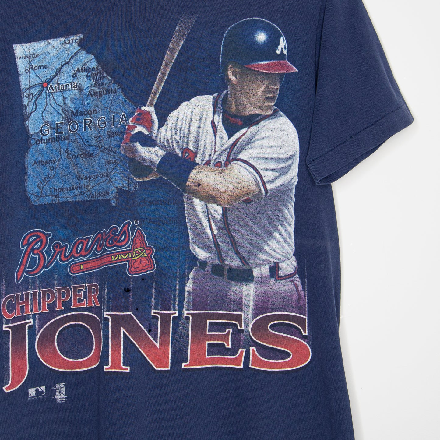 90's Atlanta Braves 'Chipper Jones' T-Shirt Medium