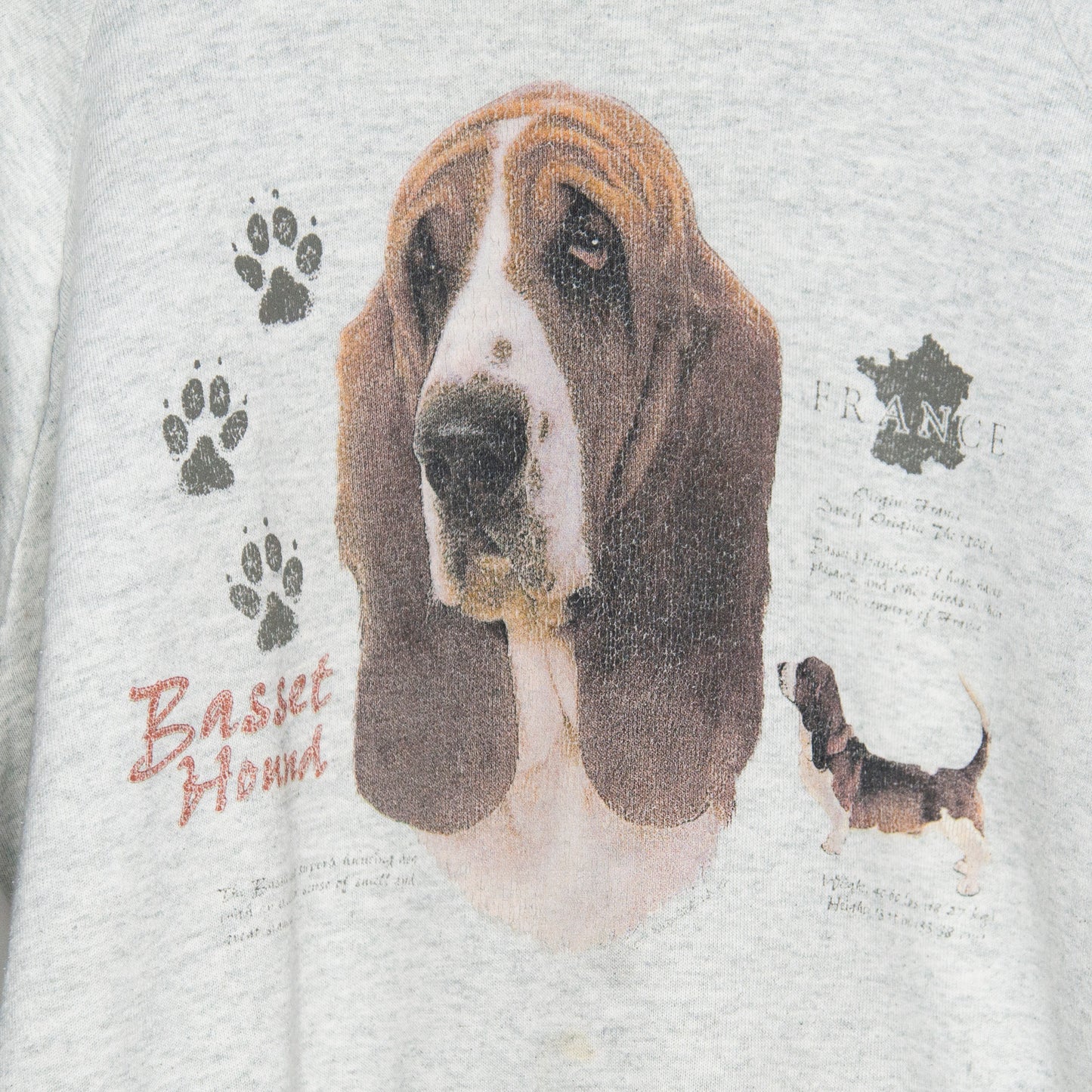 90's Basset Hound Sweatshirt Medium