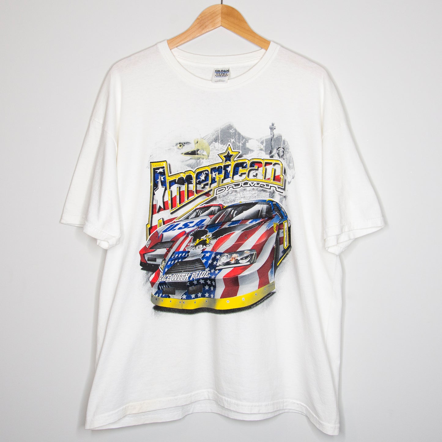 2000s American Driven 'Race With Pride' T-Shirt XL