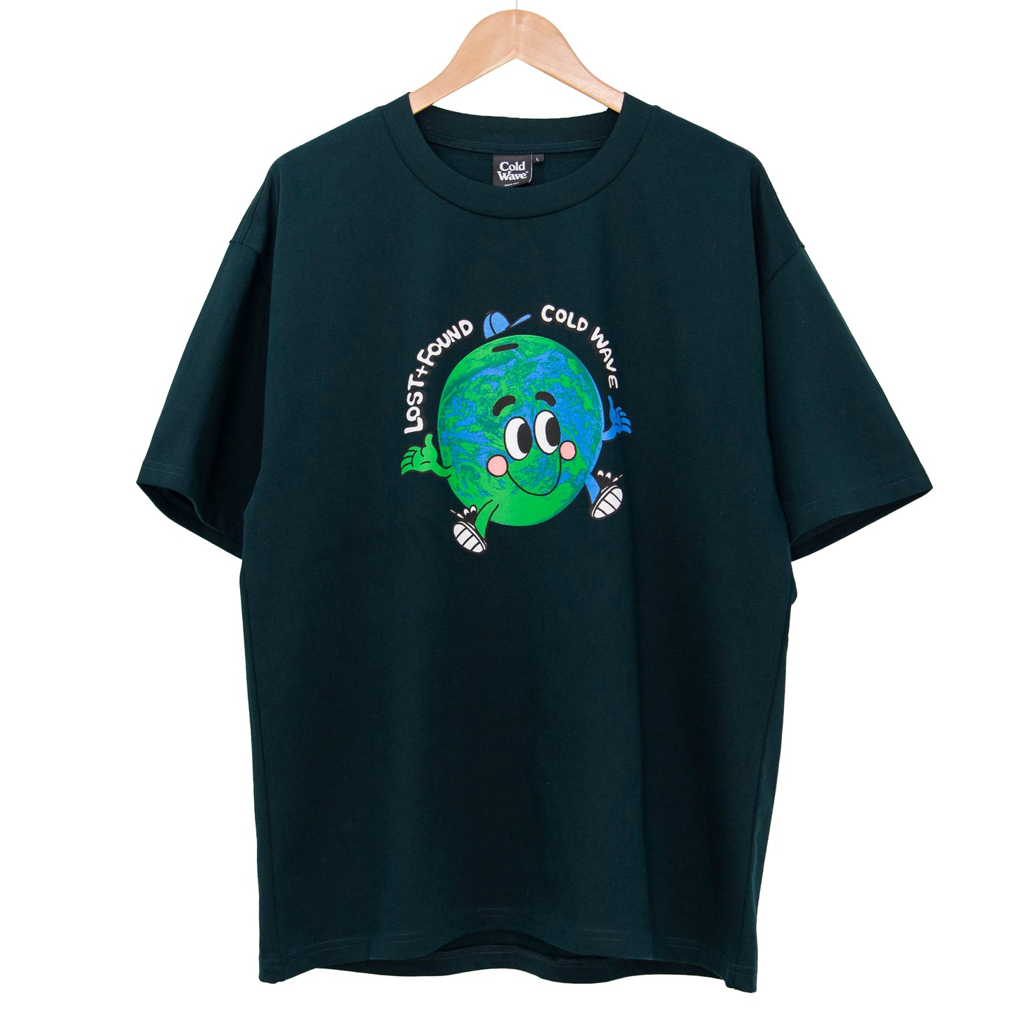Cold Wave x Lost & Found 'Globe' T-Shirt Forest Green