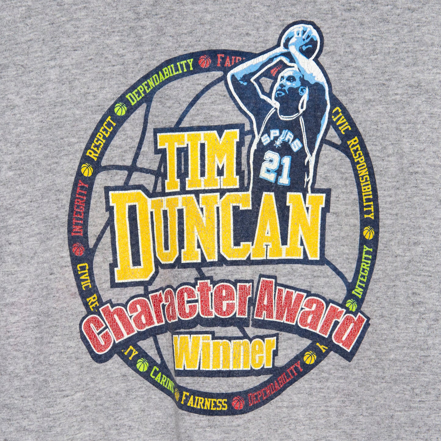 Vintage Tim Duncan T-Shirt L-XL